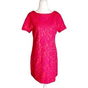 Cynthia Steffe Orange/Pink Sheath Dress